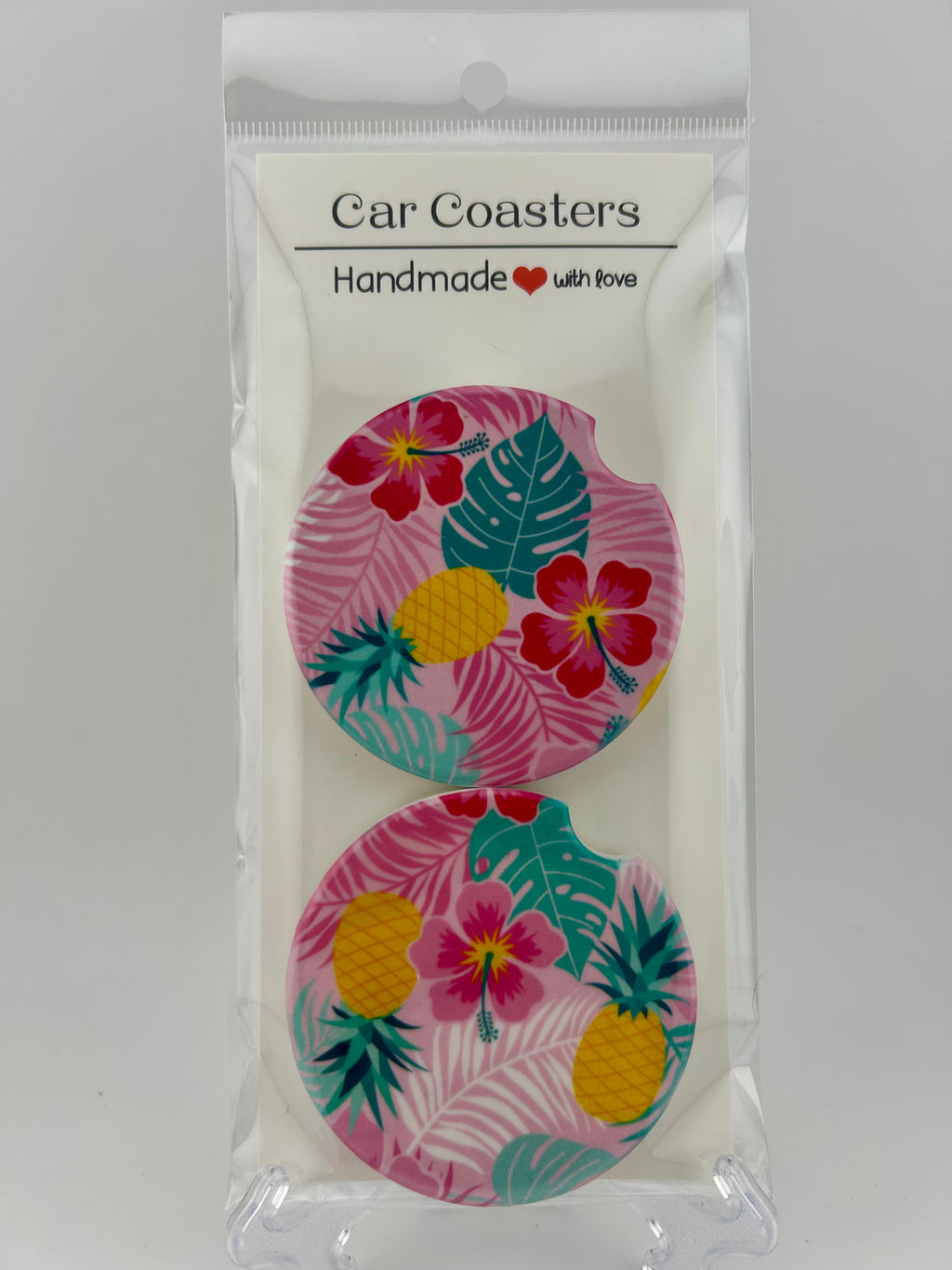 Paradise Blooms Car Coaster Set