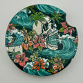 Skull Swell Car Coaster Set