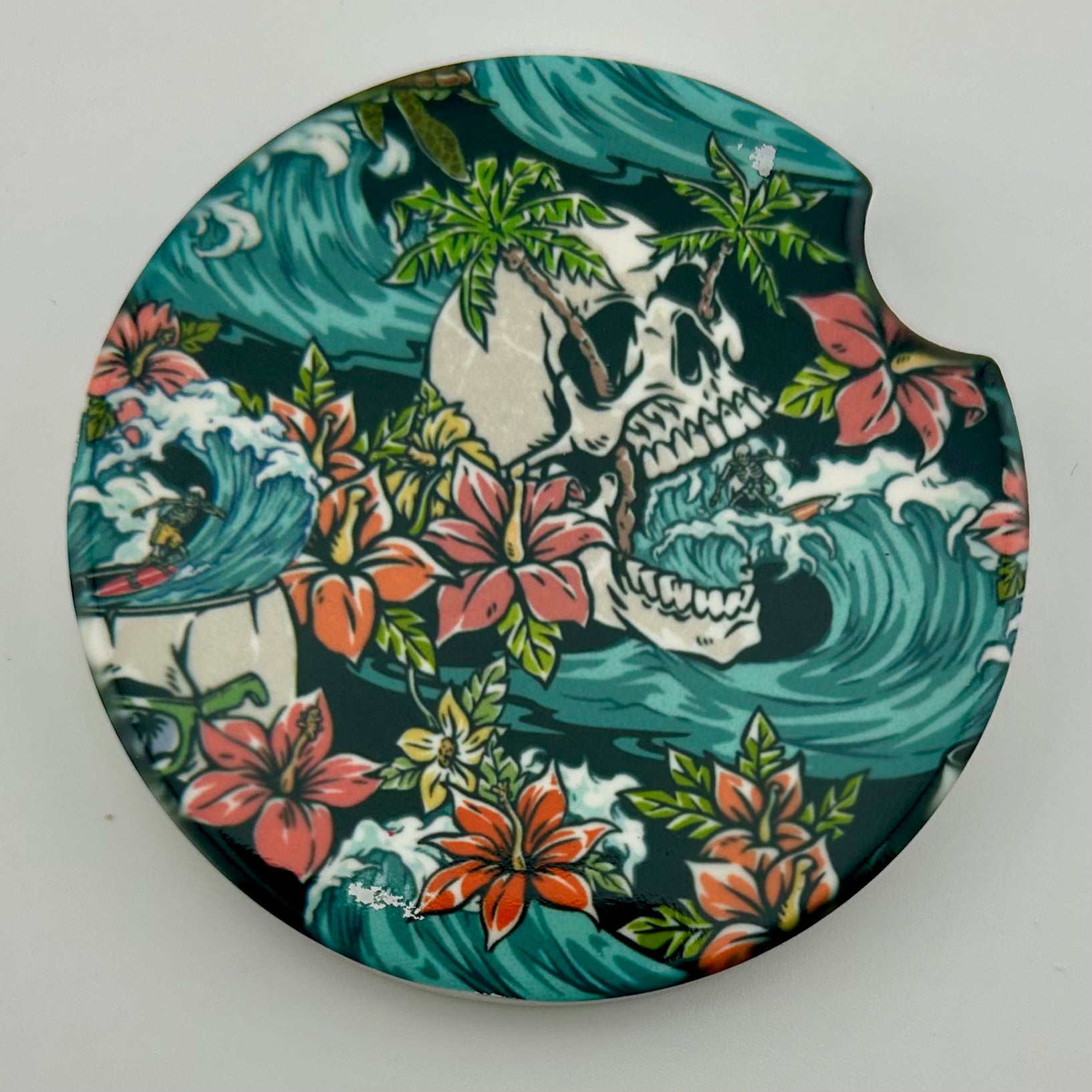 Skull Swell Car Coaster Set