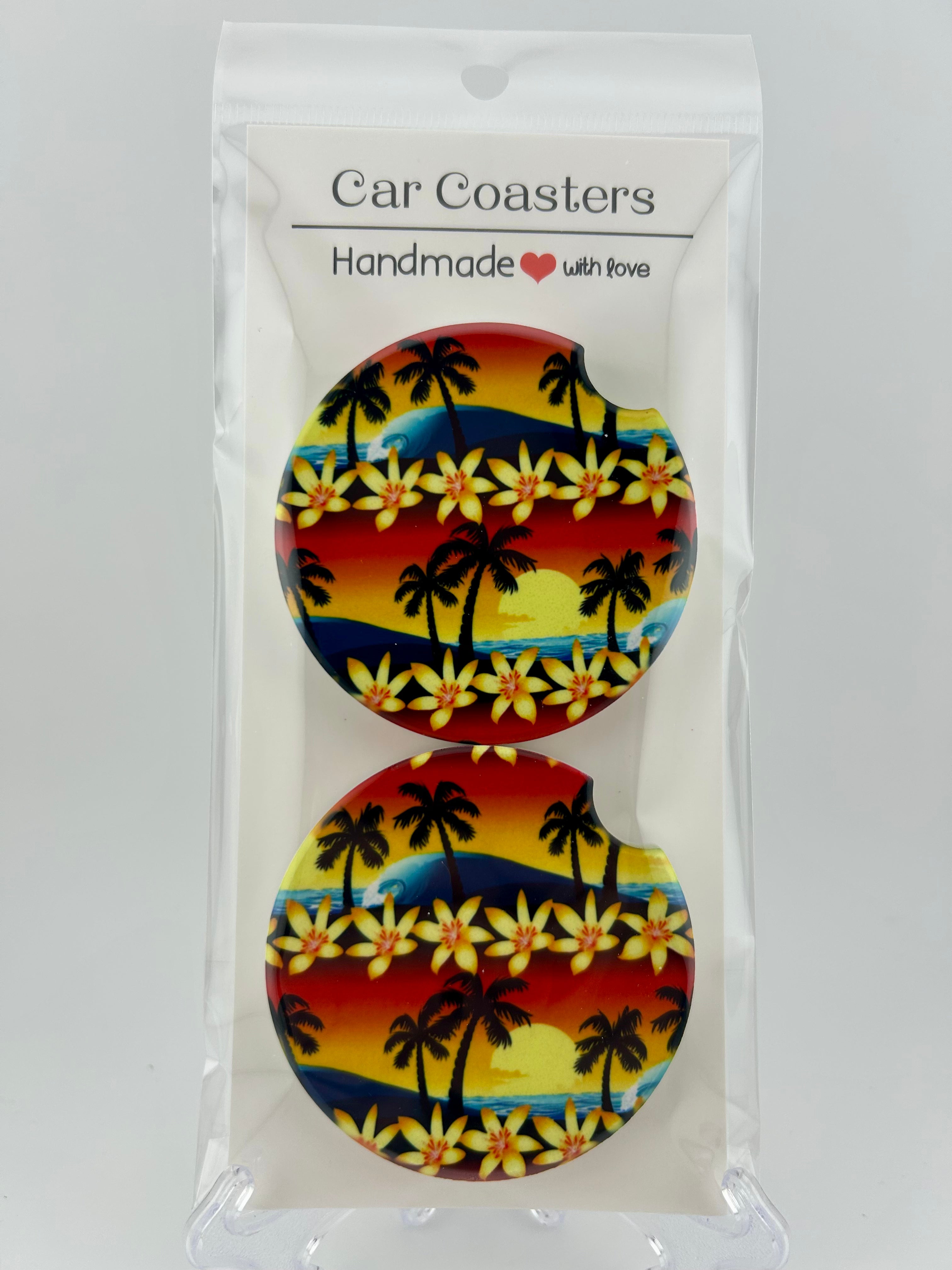 Sunset Surf Car Coaster Set