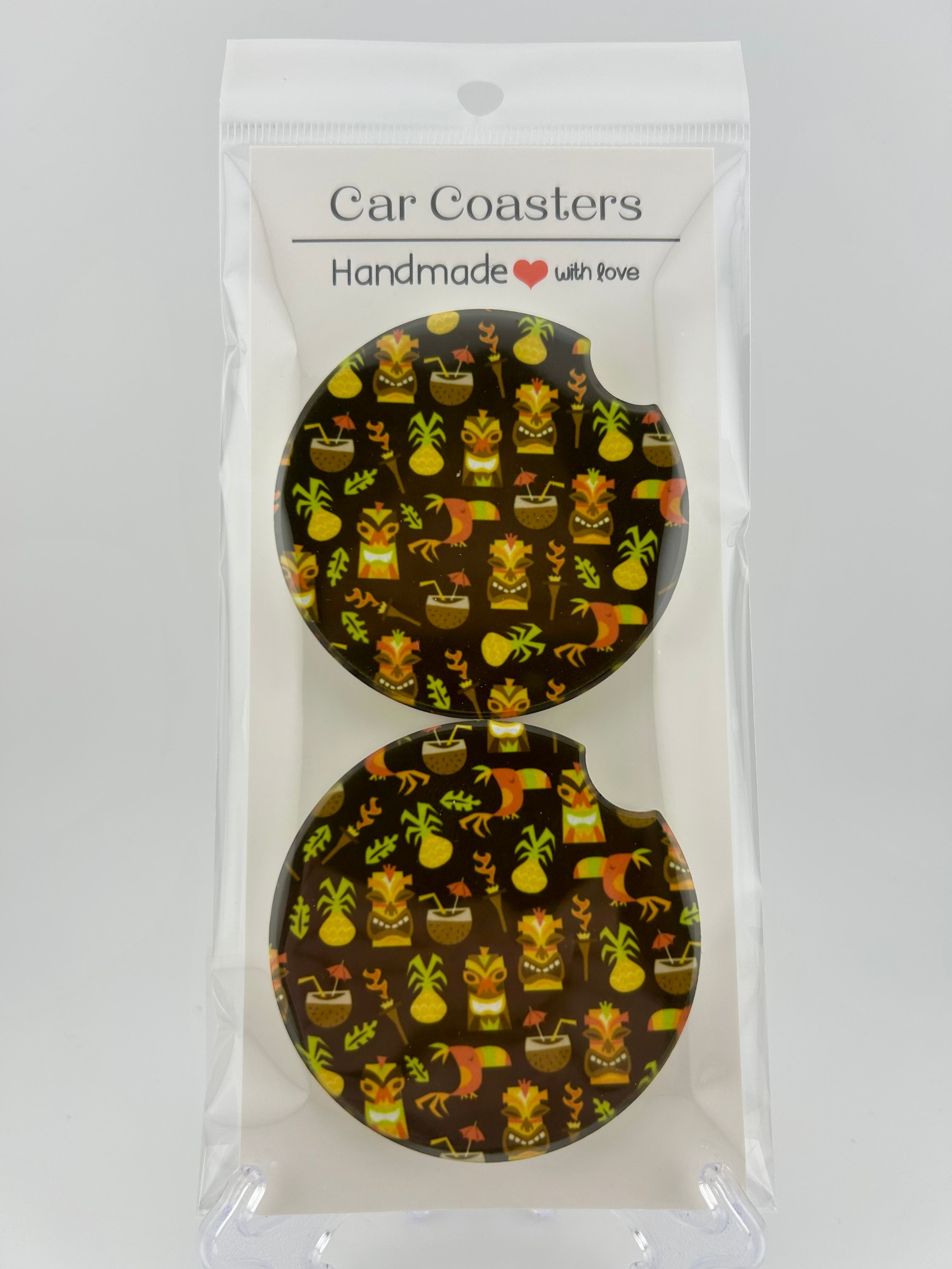 Tiki Time Car Coaster Set