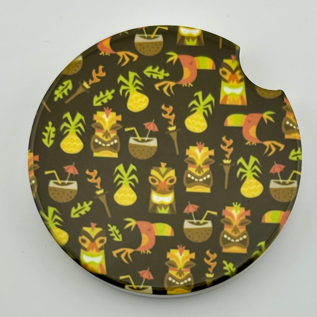 Tiki Time Car Coaster Set
