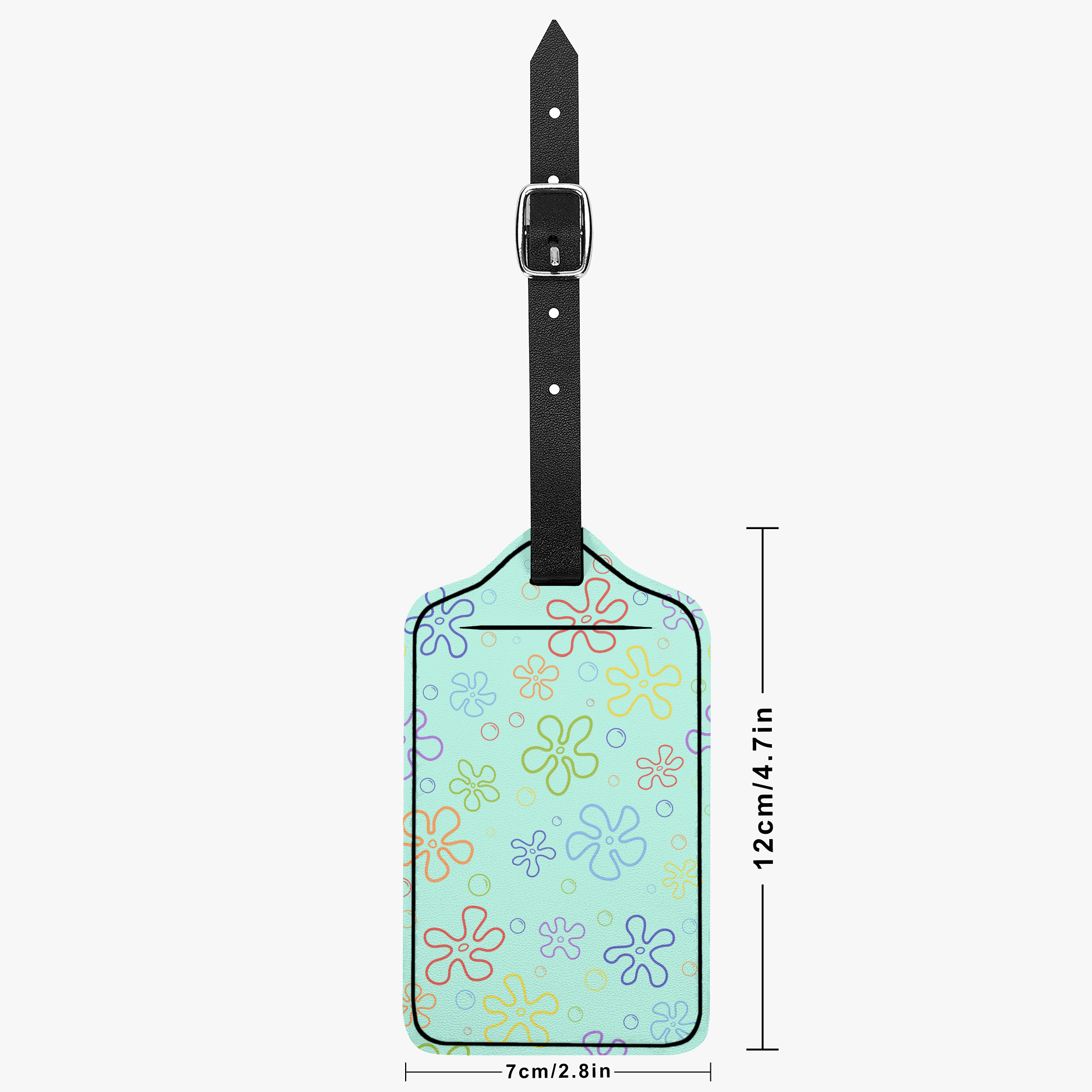 Ocean Floral Luggage Tag