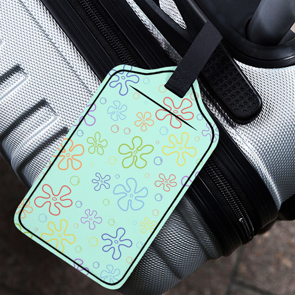 Ocean Floral Luggage Tag