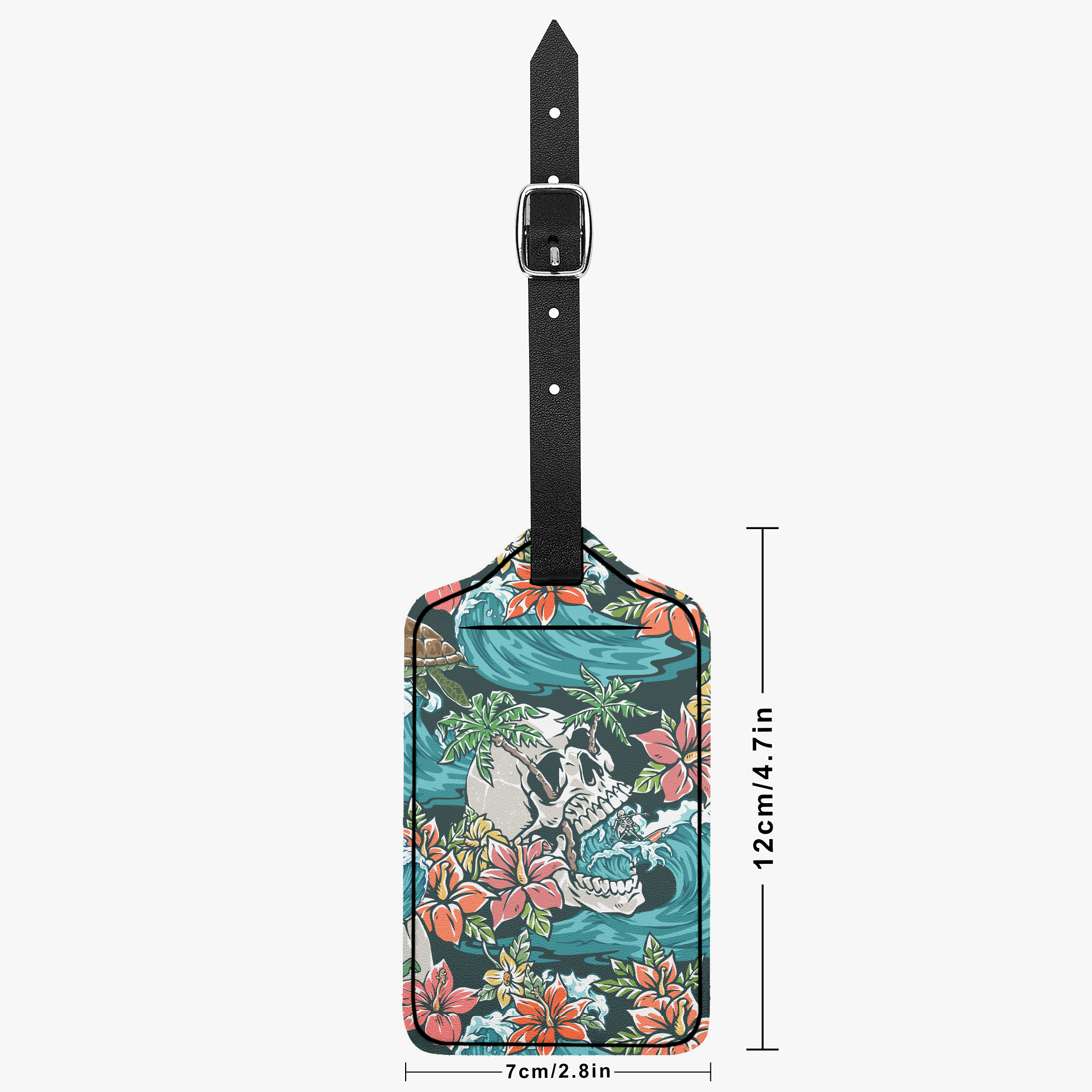 Skull Swell Luggage Tag
