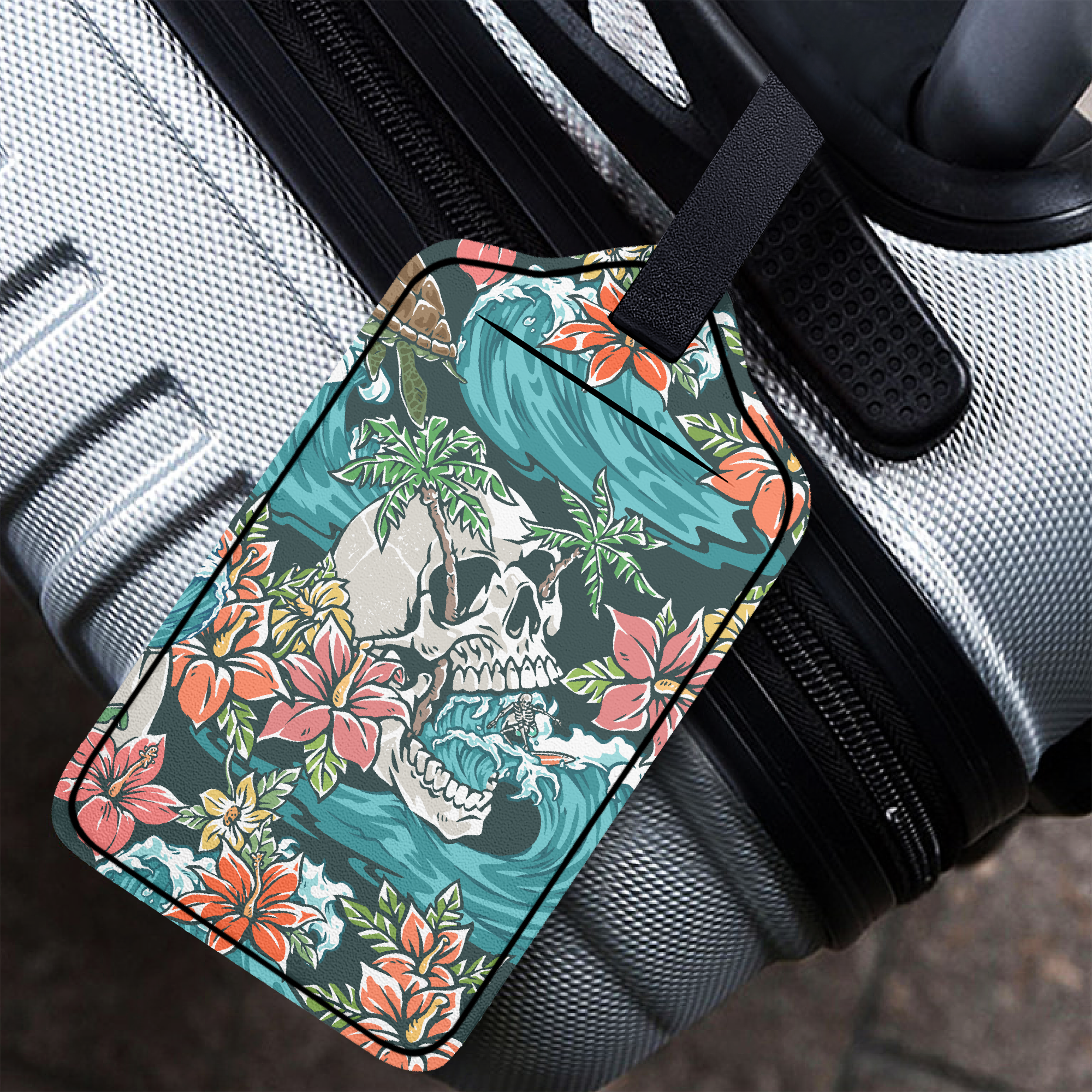 Skull Swell Luggage Tag